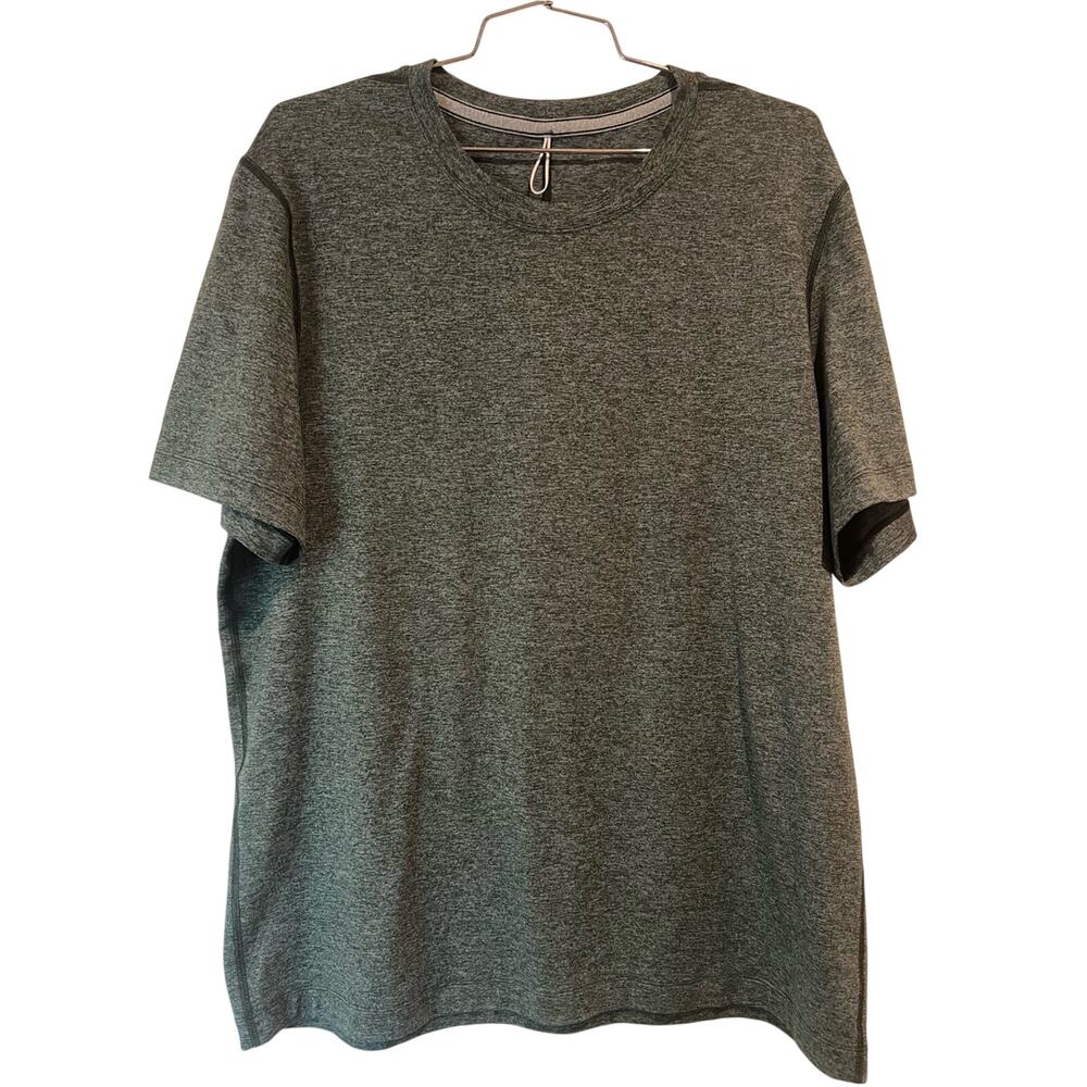 Lululemon Heathered Gray Performance Tee Shirt Men’s Relaxed Fit 22” Chest